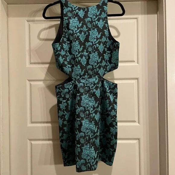 Hutch (Anthropologie) Jacquard Cut Out Mini Dress - Picture 3 of 10